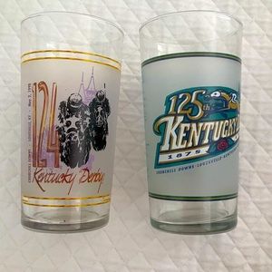 Pair of Official Kentucky Derby Commemorative Mint Julep Glasses